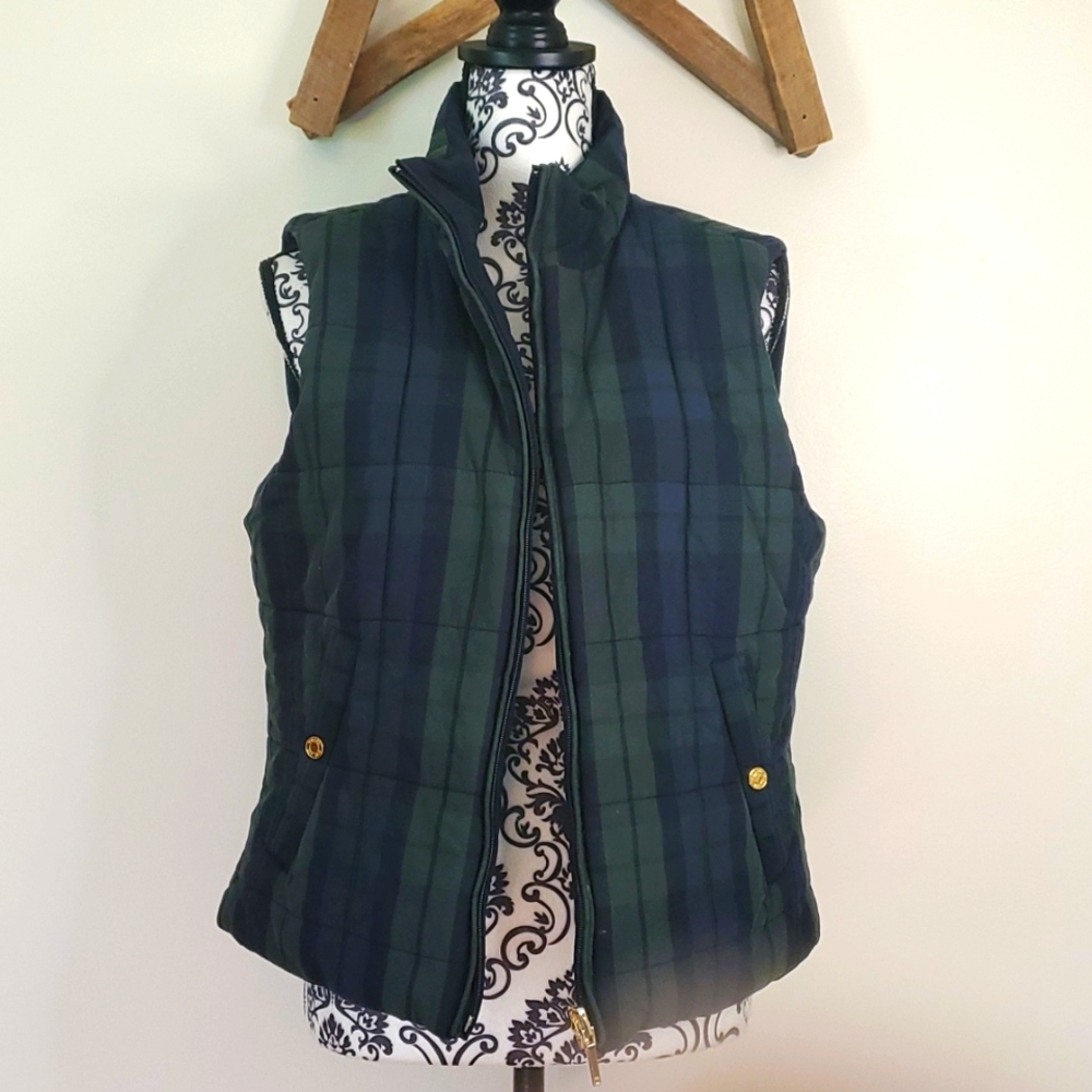 Chaps Reversable Puffer Vest  EUC